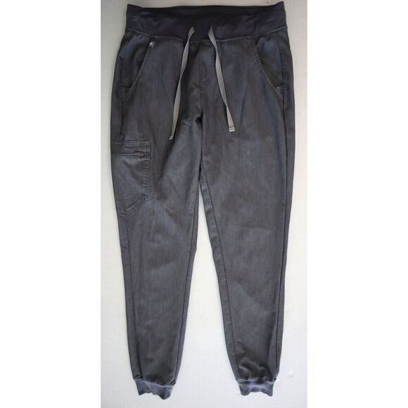 FIGS W18SW2005T Women's Sz S-Tall Gray Heather Zamora Jogger Scrub Bottoms - Picture 1 of 6